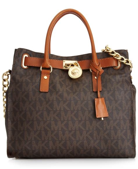 michael kors hamilton large leather shoulder bag|largest Michael Kors tote.